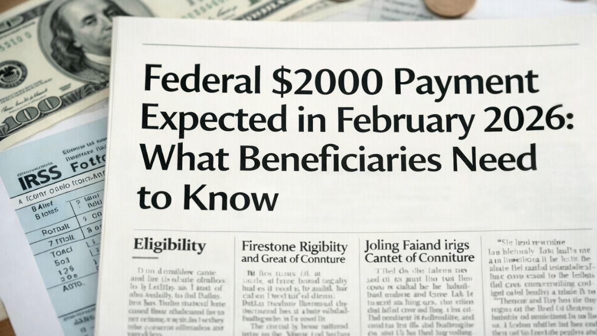 Federal $2000 Payment Expected