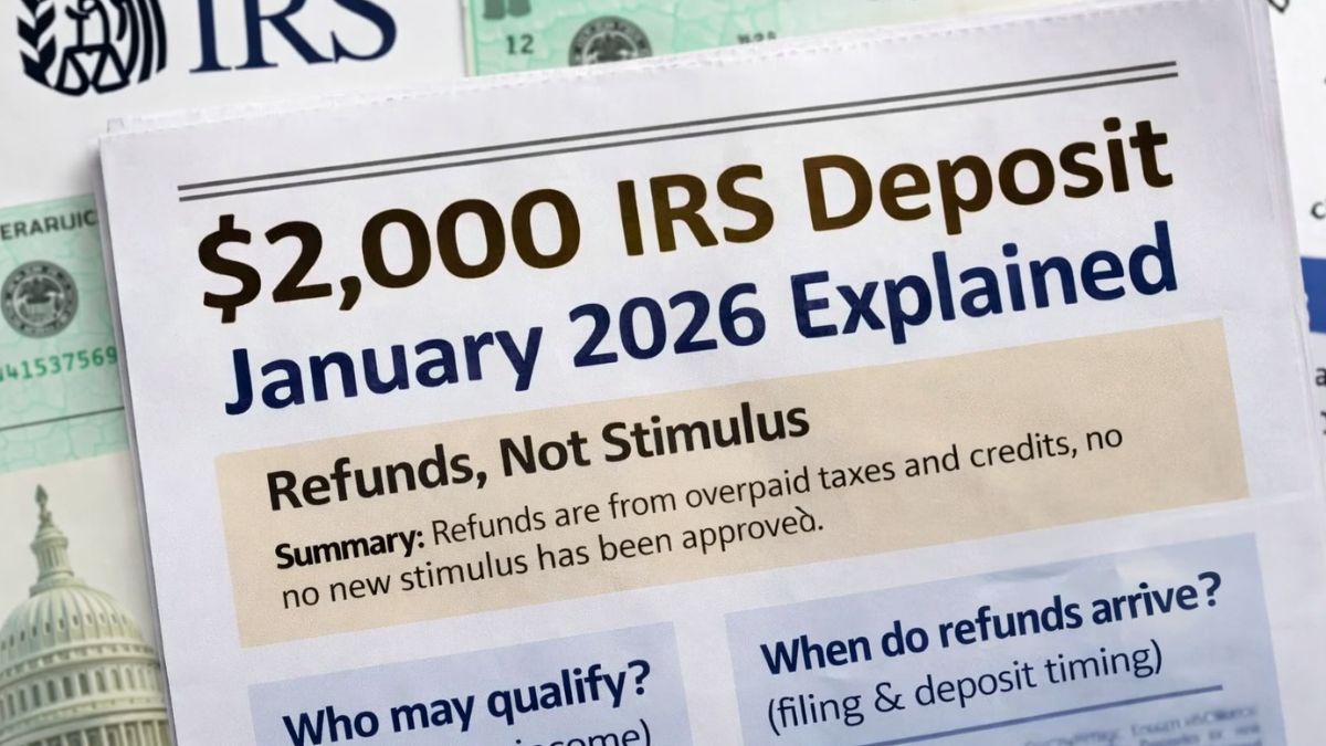 IRS $2000 Deposit January